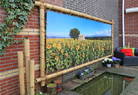 tuinposter bamboeframe